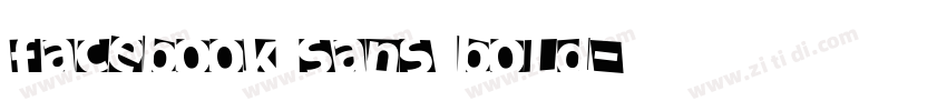 Facebook Sans Bold字体转换